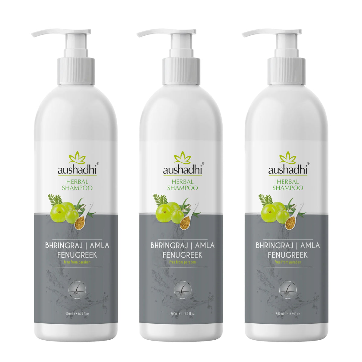Aushadhi Herbal Shampoo (Bhringraj, Amla, Fenugreek )