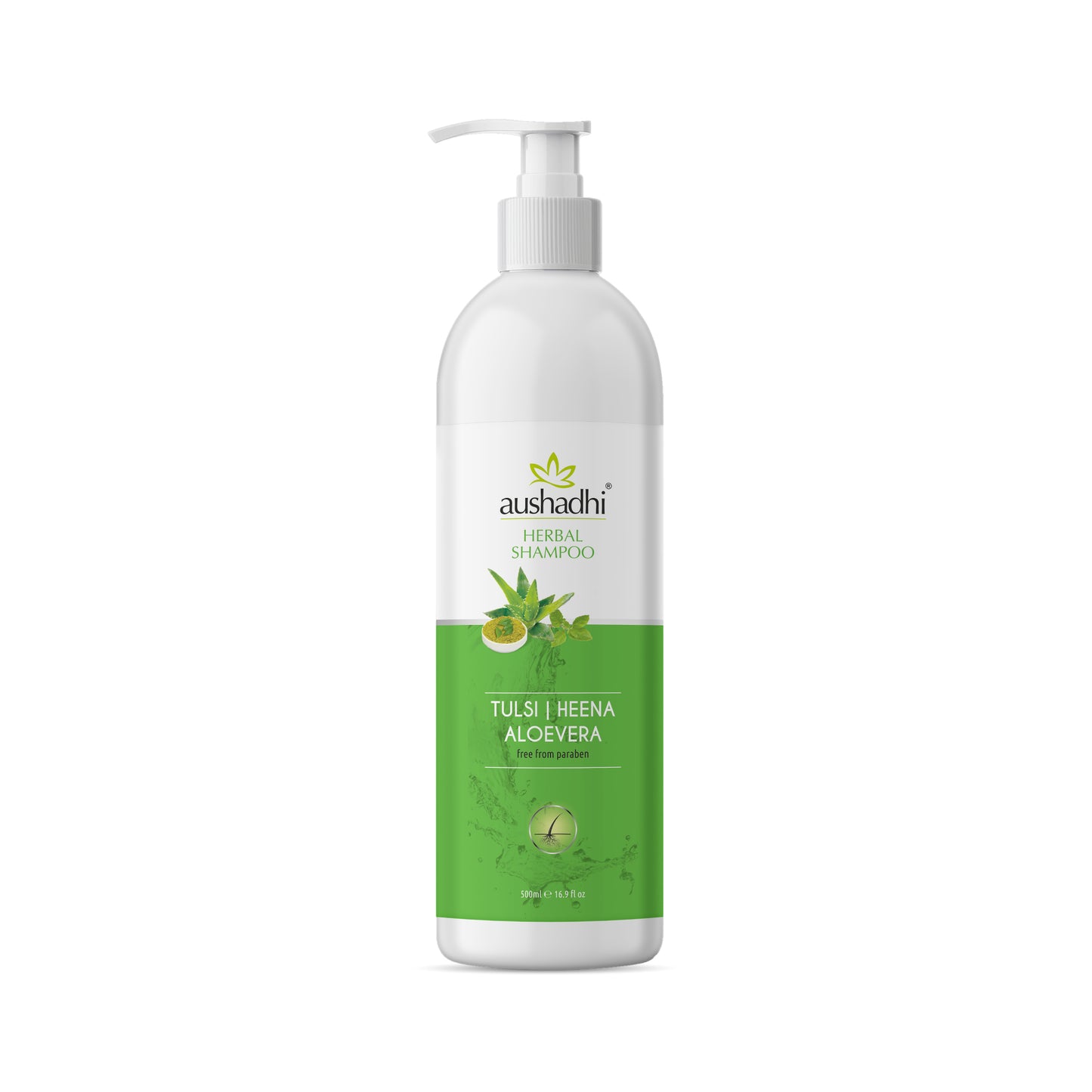 Aushadhi Herbal Shampoo (Tulsi, Heena, Aloevera)