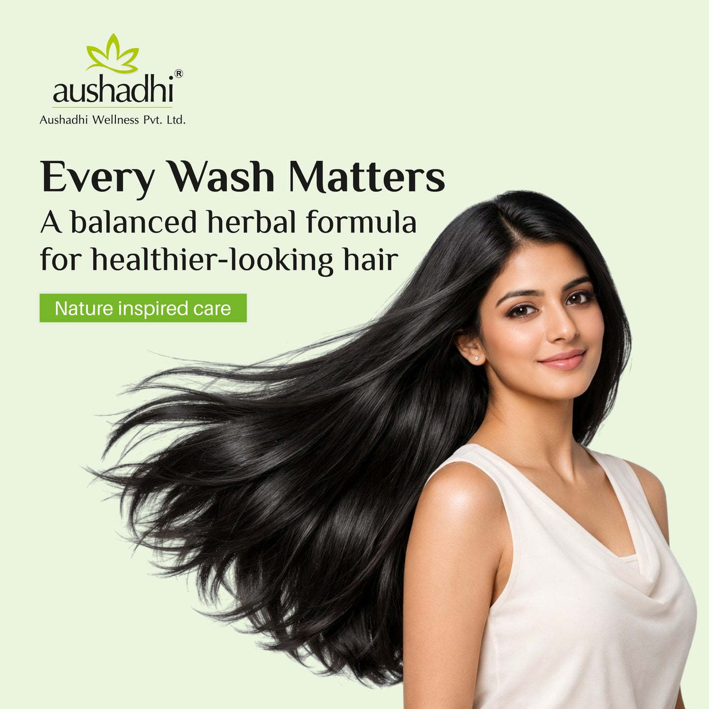 Aushadhi Herbal Shampoo (Tulsi, Heena, Aloevera)