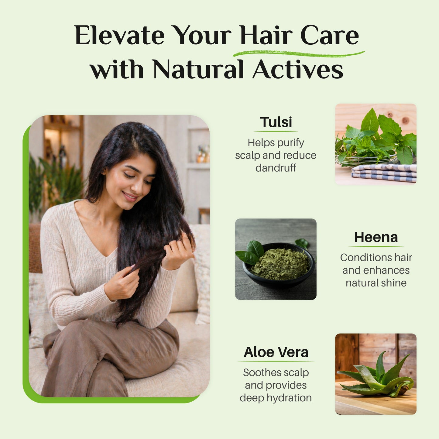 Aushadhi Herbal Shampoo (Tulsi, Heena, Aloevera)