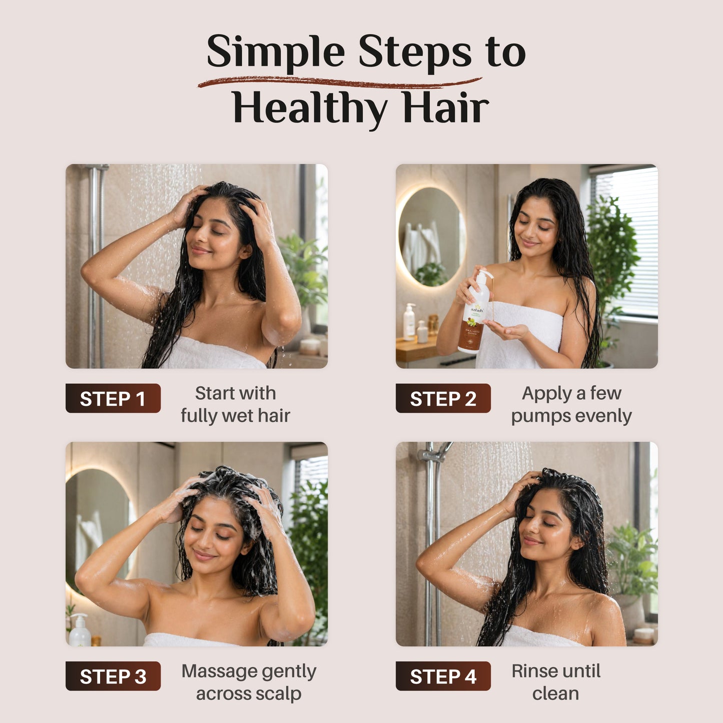 Aushadhi Herbal Shampoo (Amla, Aritha, Sikakkai)
