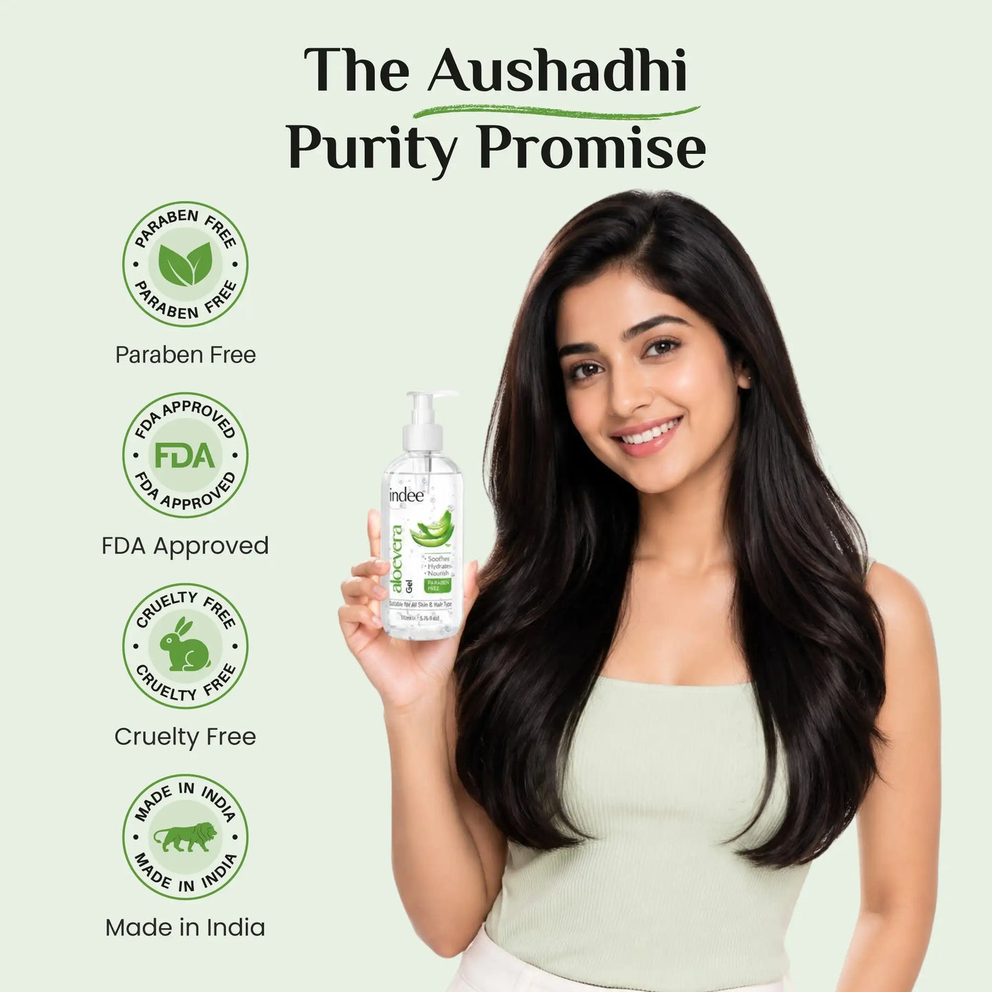 Indee Aloevera Gel 170ml