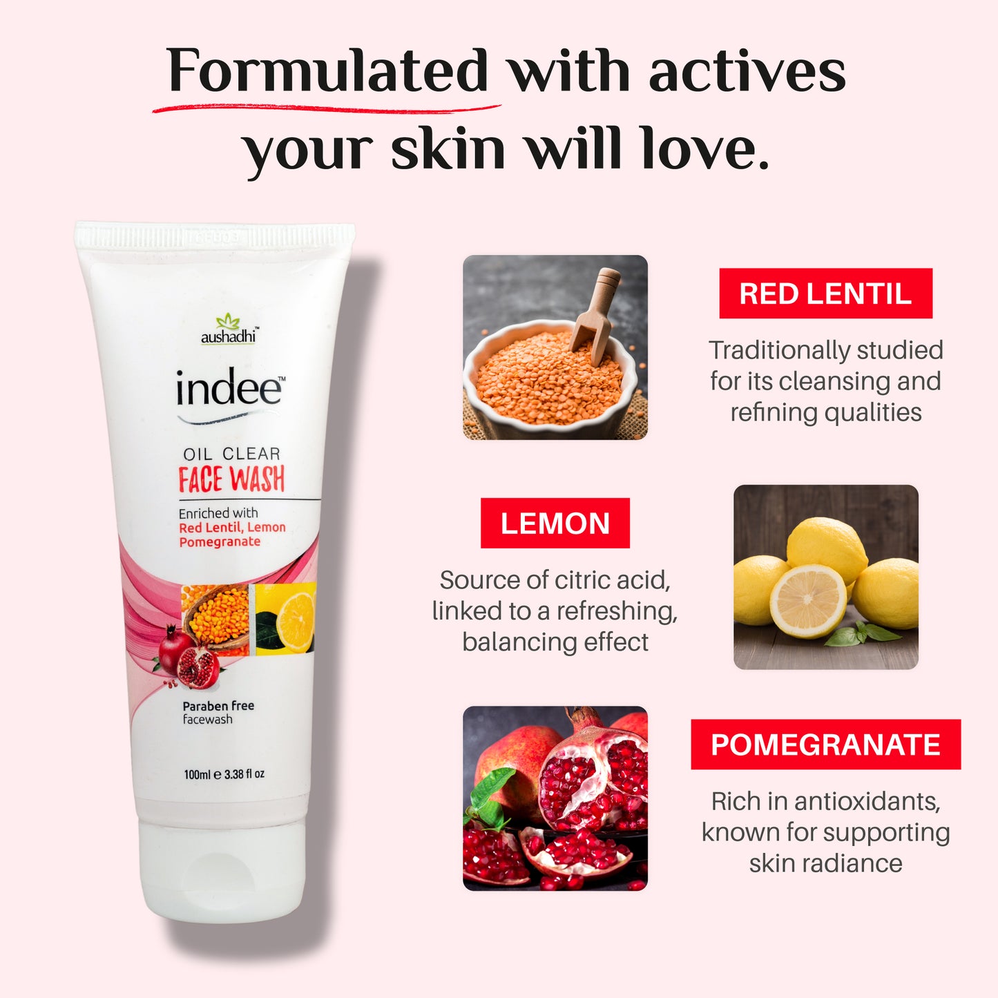 Indee Facewash - Oil clear 100ml