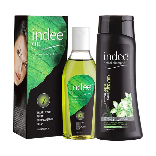 Indee oil + Shampoo